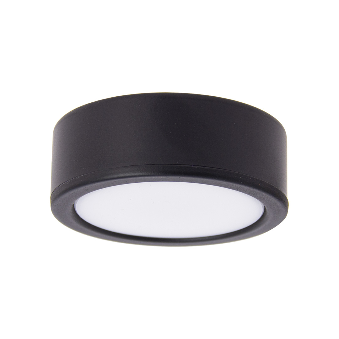 Xanlite spot de meuble LED noir - 2 modes de fixation - 250 lm - IP44 - CCT