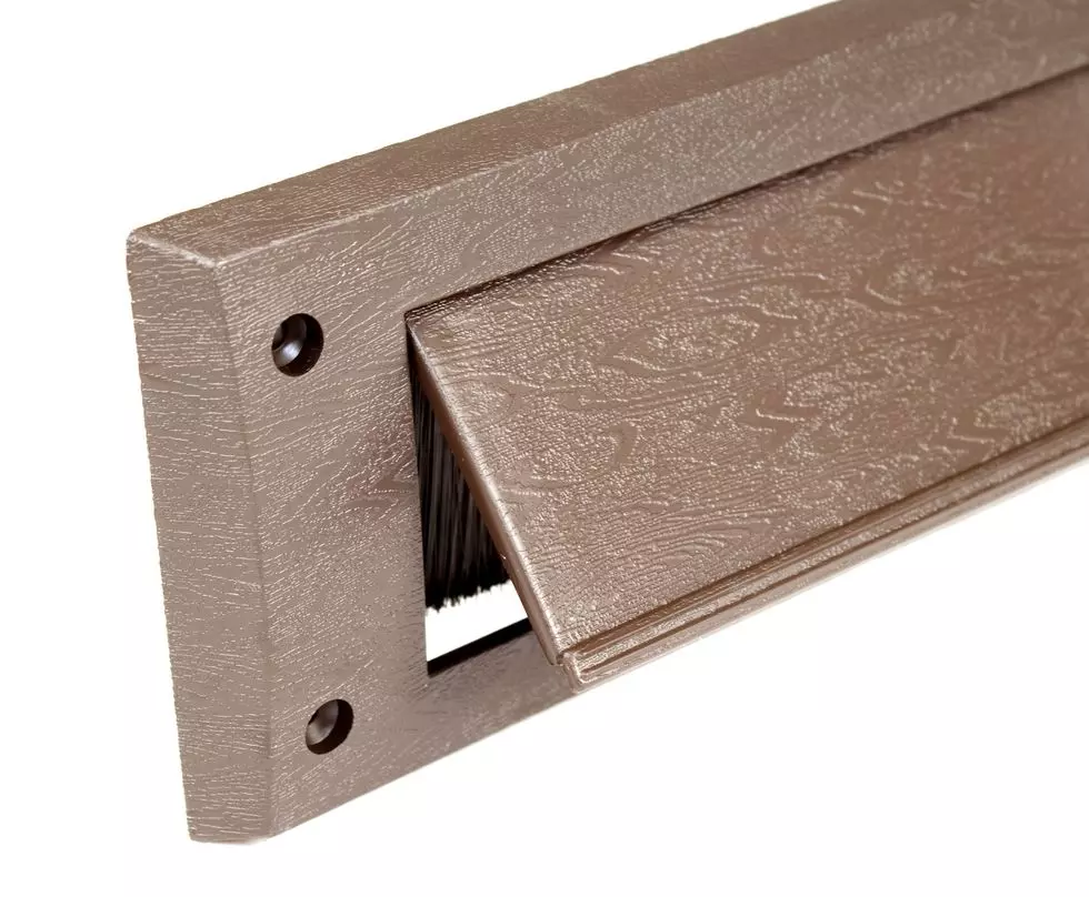 Ellen Brievenbusafsluiter Basic bruin 82x12x340mm