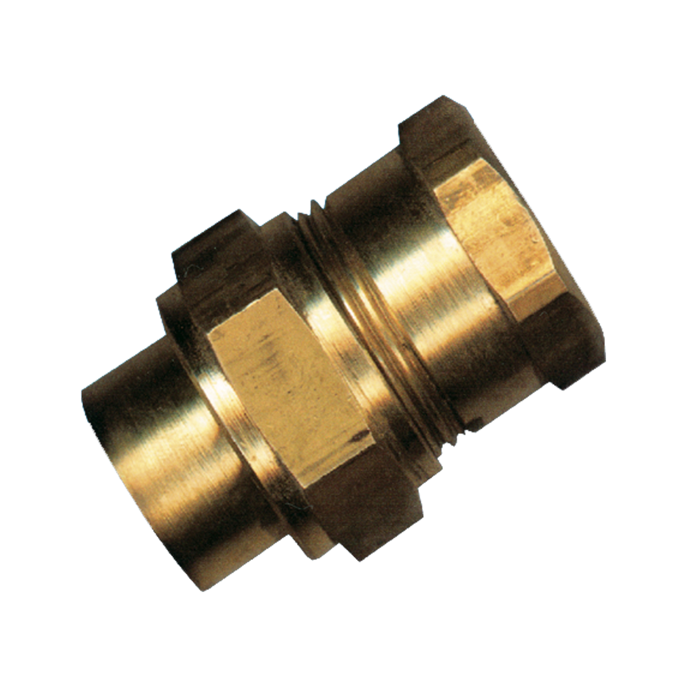 3-delige koppeling 1/2FX15mm (messing 35)