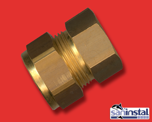 1 Bicône droit 1/2" F x 12 mm - laiton