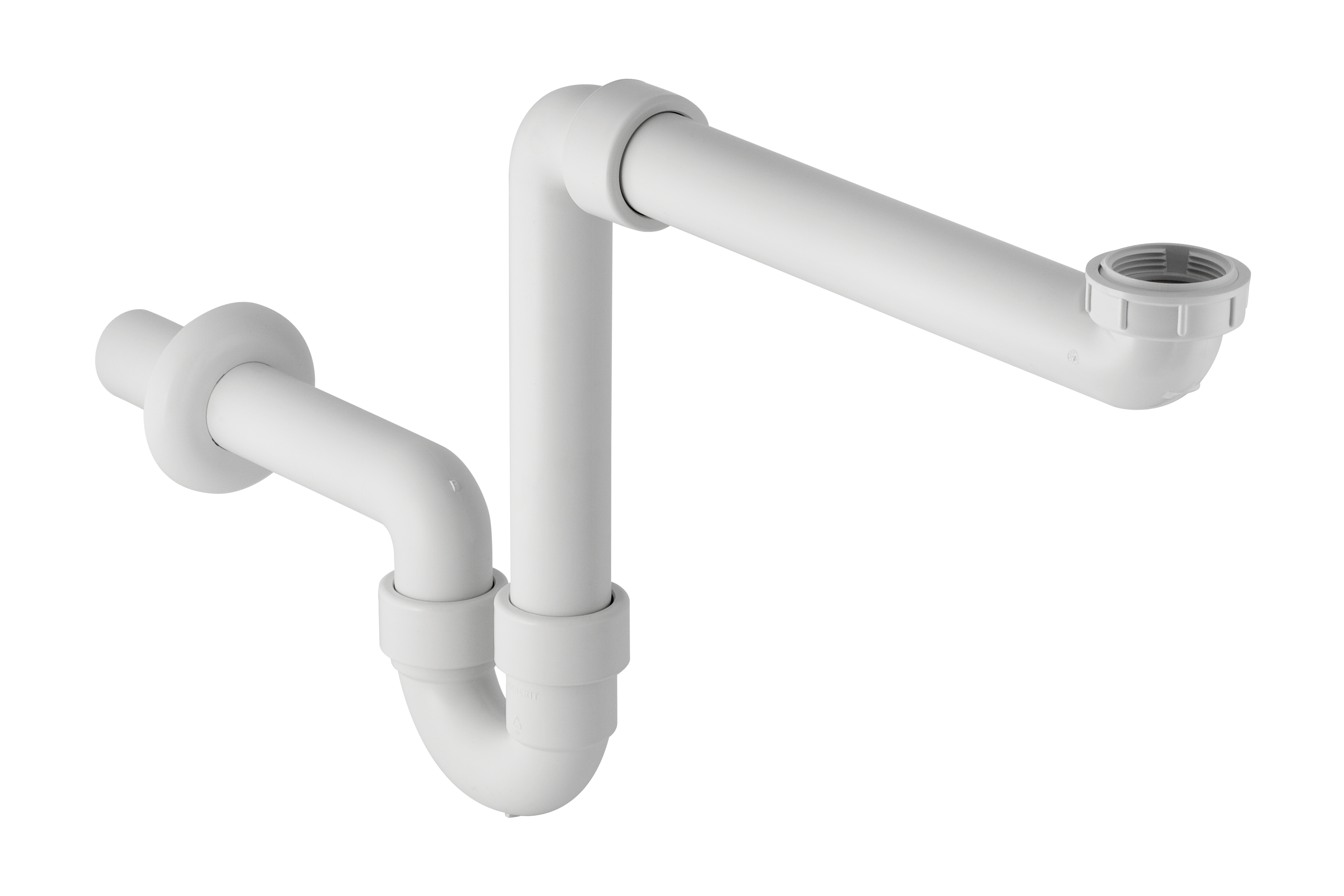 1 Geberit siphon tubulaire compact 5/4" & 6/4" x 40 mm - Polypropylène