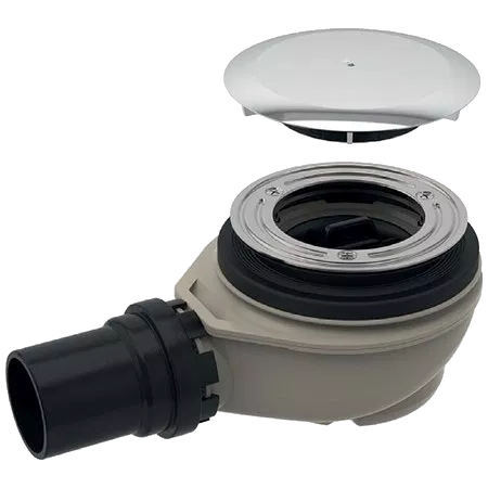 1 Geberit siphon de douche 40-50 mm - évacuation 90 mm - Polypropylène