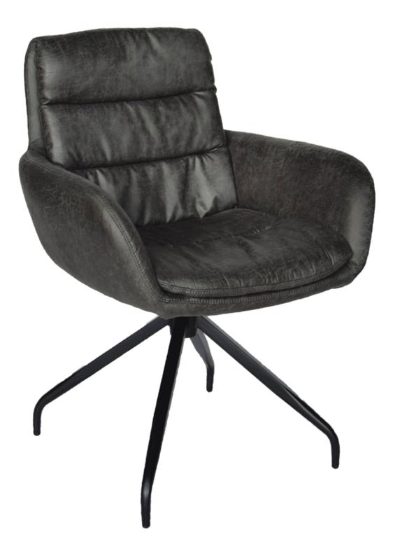 Chaise Modèle Frank Manila Dark Grey 360°
