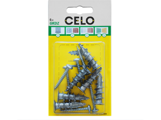 CELO GIPSPLAATPLUG GKDZ 6 STUKS