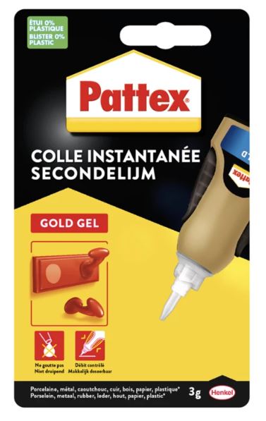 Pattex Secondenlijm Gold Gel 3g