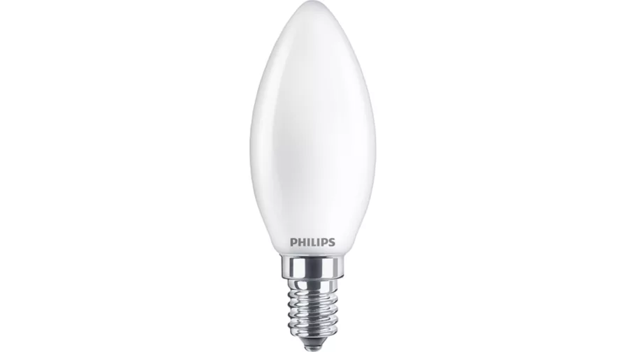 Philips ampoule flamme LED mat - 40 W - E14 - blanc chaud - 2 pcs