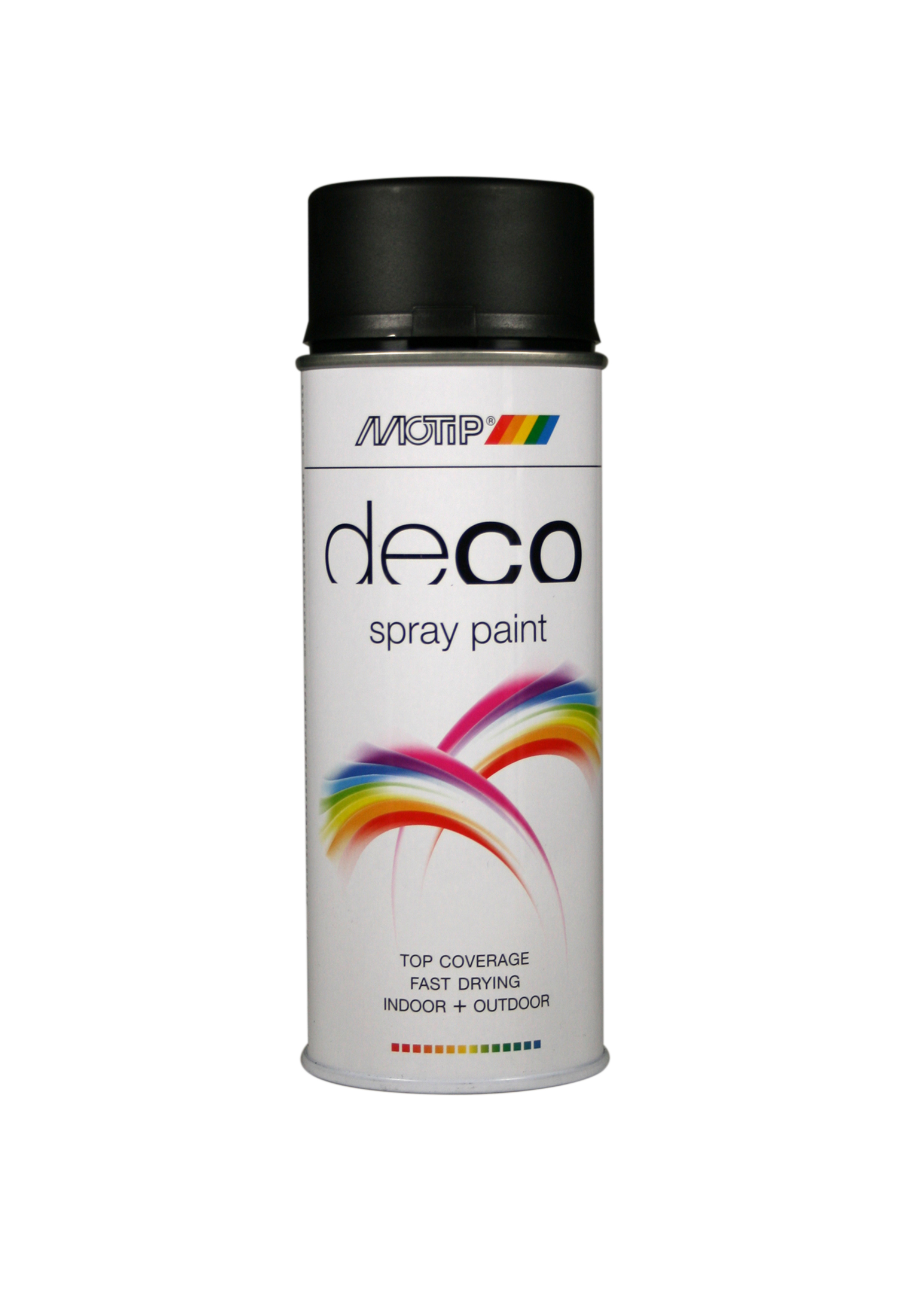 Motip* Deco Mat Spray 400ml RAL9005 Diepzwart Mat (art 01601)