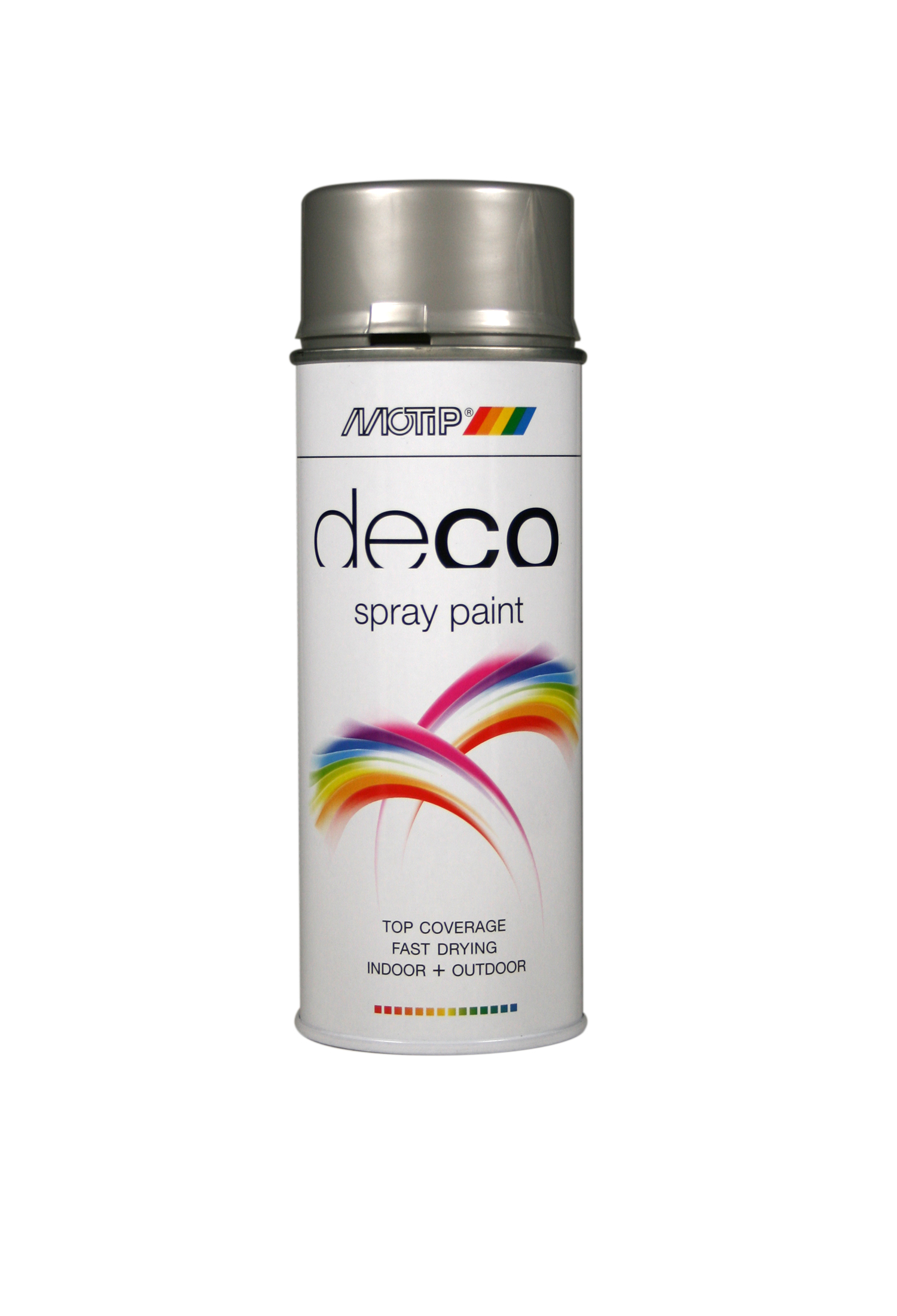 Motip* Deco Glans Spray 400ml RAL9006 Wit Aluminium (art 01615)