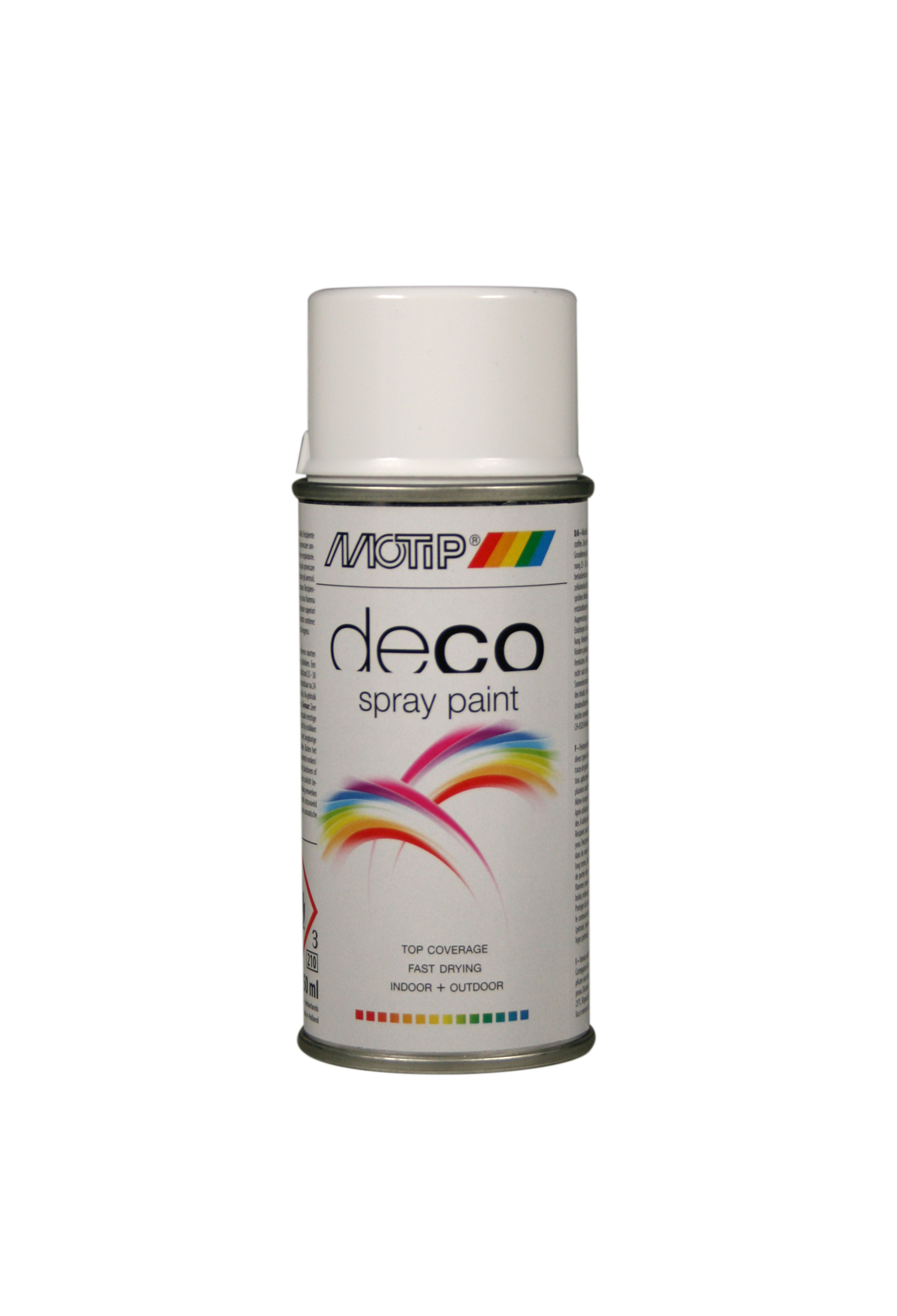 Motip* Deco Hoogglans Spray 150ml RAL 9010 Zuiver Wit (art 021600)