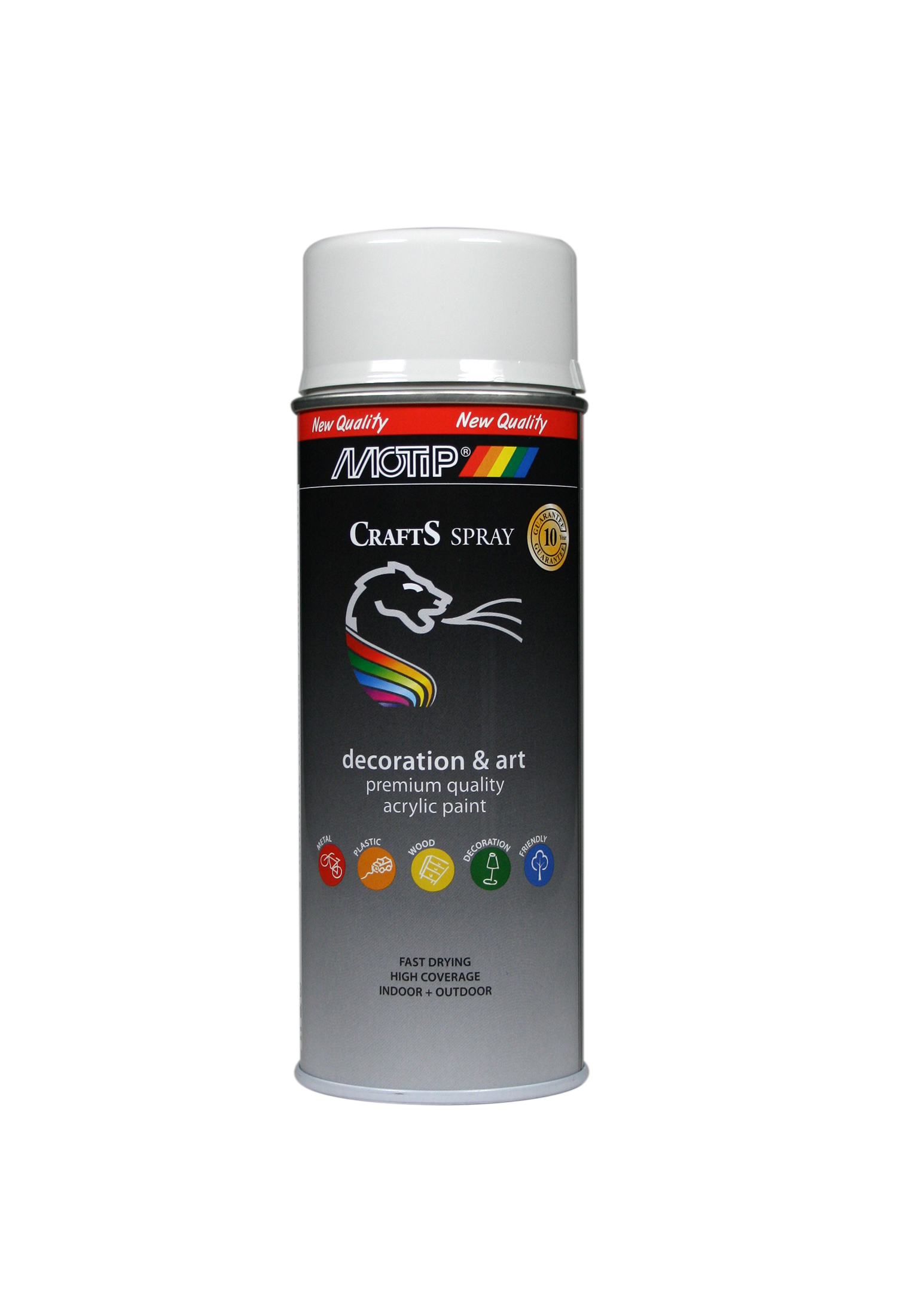 Motip* Crafts Acryl Laque Brillant Spray 400ml RAL7035 Gris Clair (art 696083)