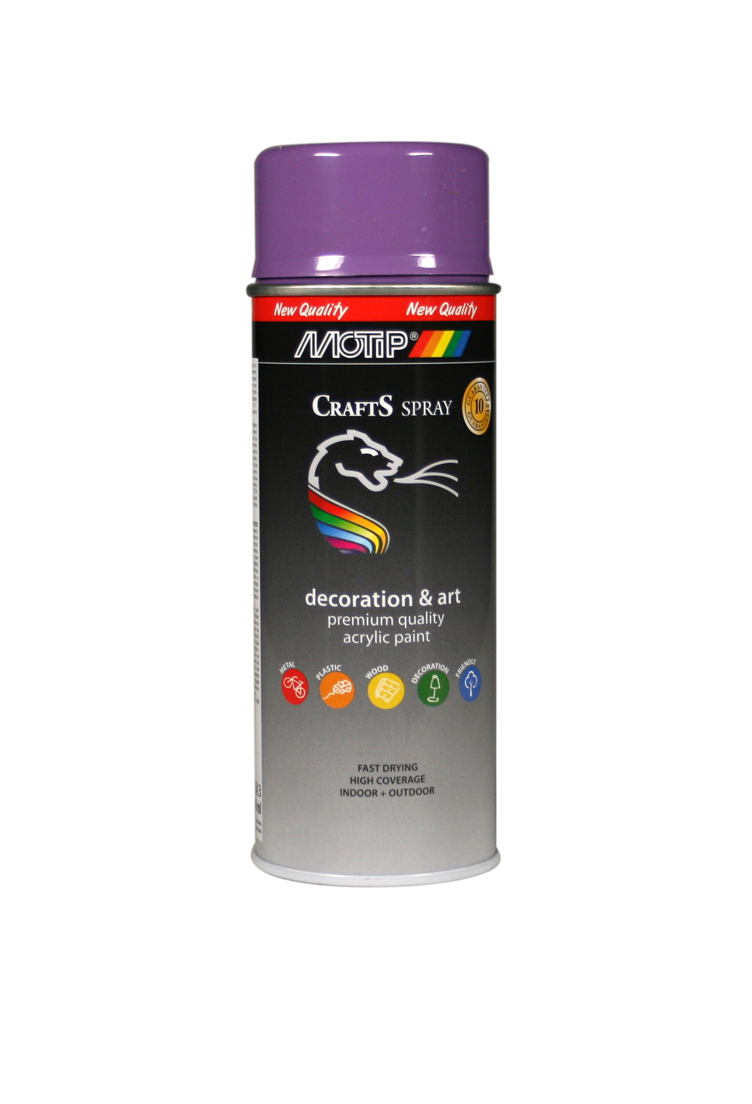 Motip* Crafts Acryllak Hoogglans Spray 400ml RAL4005 Blauw-Lila (art 696190)