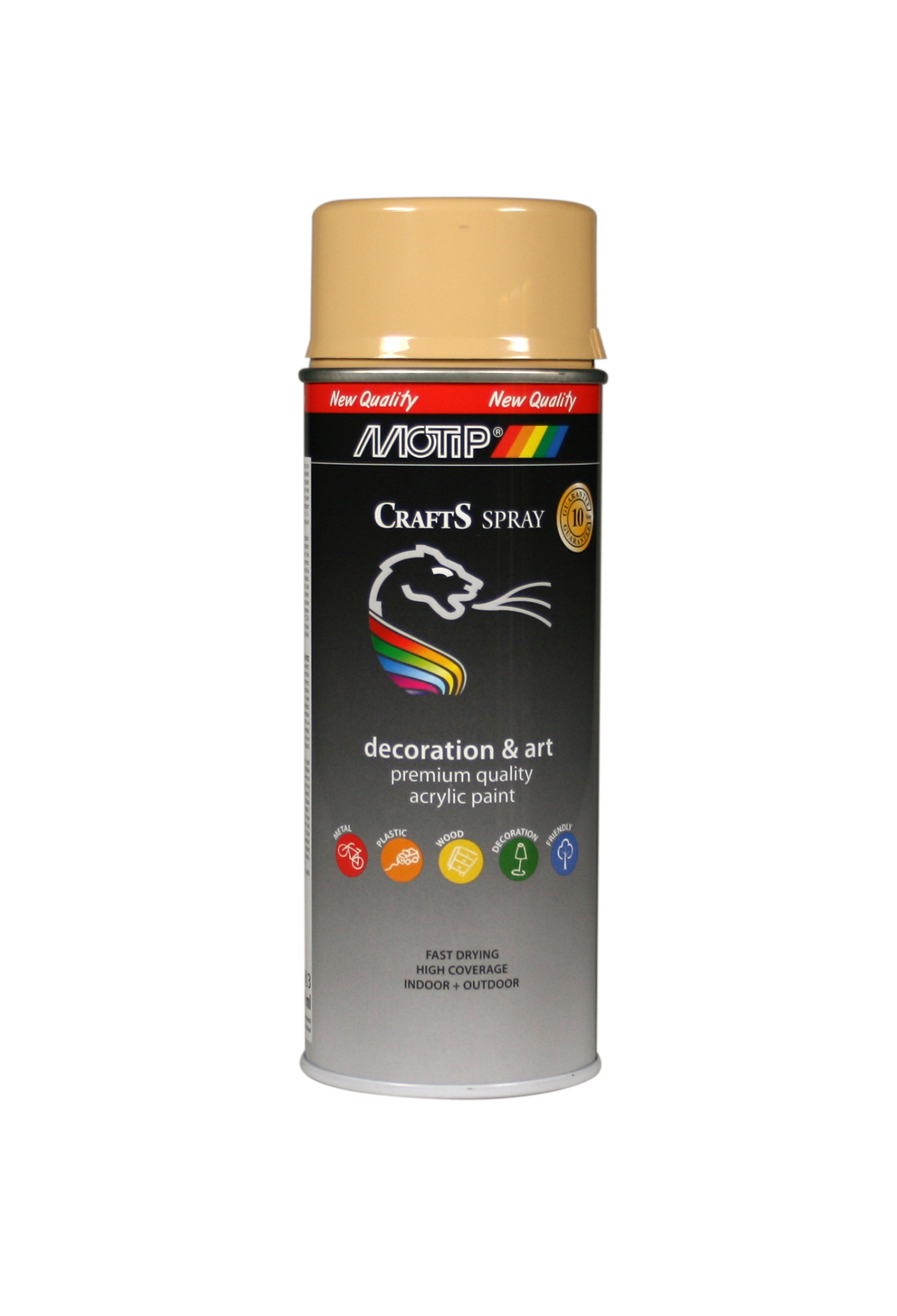 Motip* Crafts Acryl Laque Brillant Spray 400ml RAL1001 Beige (art 696241)