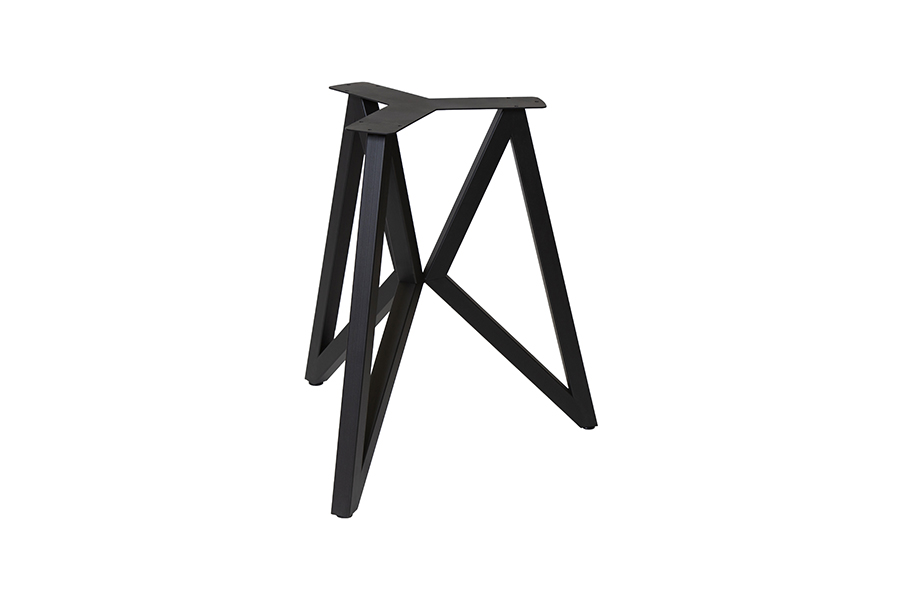 Pieds de table model Butterfly H72cm 62-72X72cm 42X42mm noir
