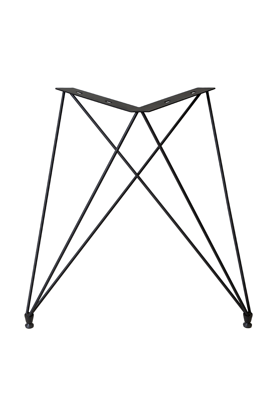 Pied de table model star H72cm 28X77-57cm 10MM 2pcs noir