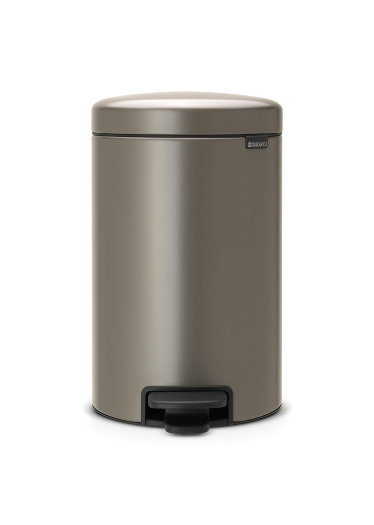Brabantia poubelle à pédale NewIcon 12l platinum
