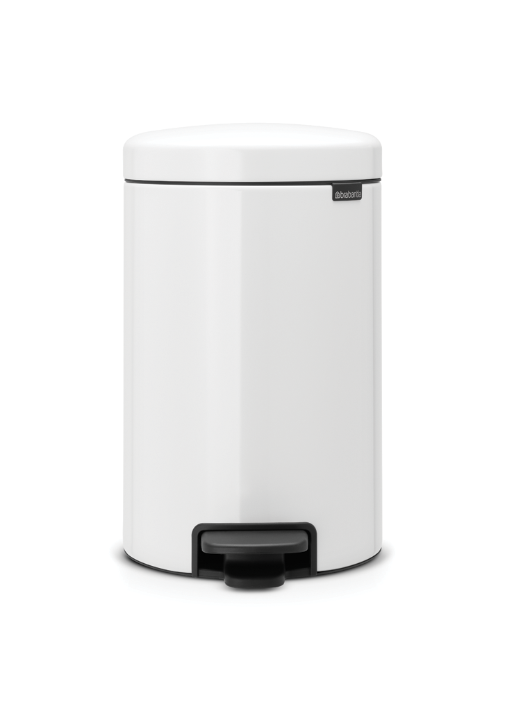 Brabantia poubelle à pédale NewIcon 12l blanc classic