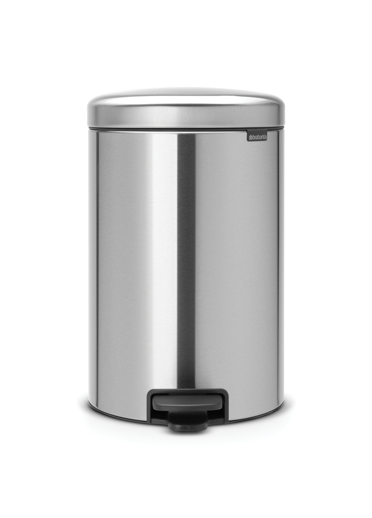 Brabantia poubelle à pédale NewIcon 20l matt steel fingerproof