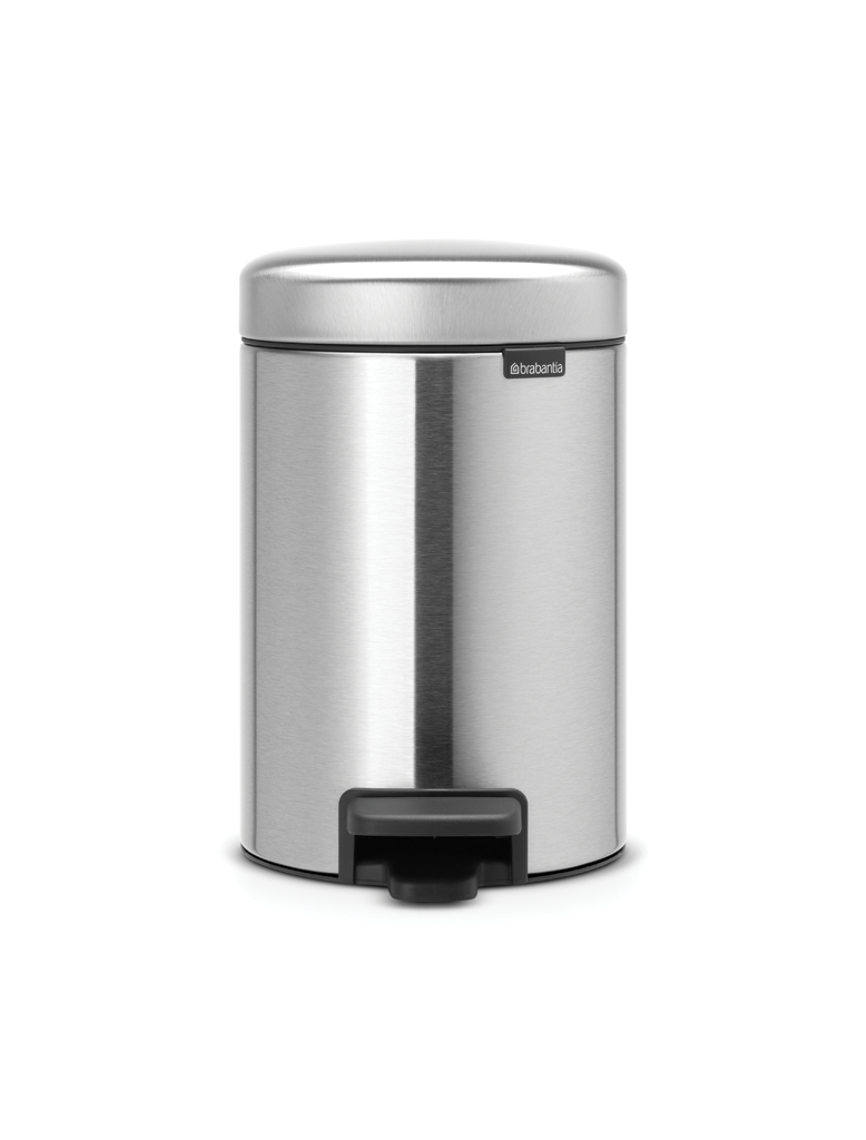 Brabantia poubelle à pédale NewIcon 3l matt steel fingerproof