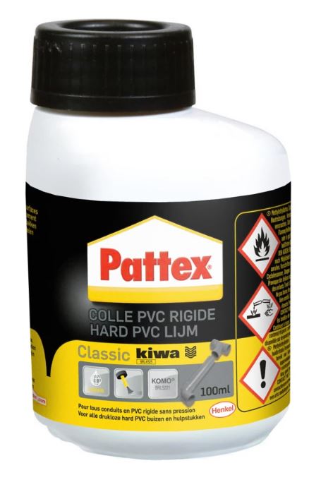 Pattex Colles PVC Rigide Translucide 250ml