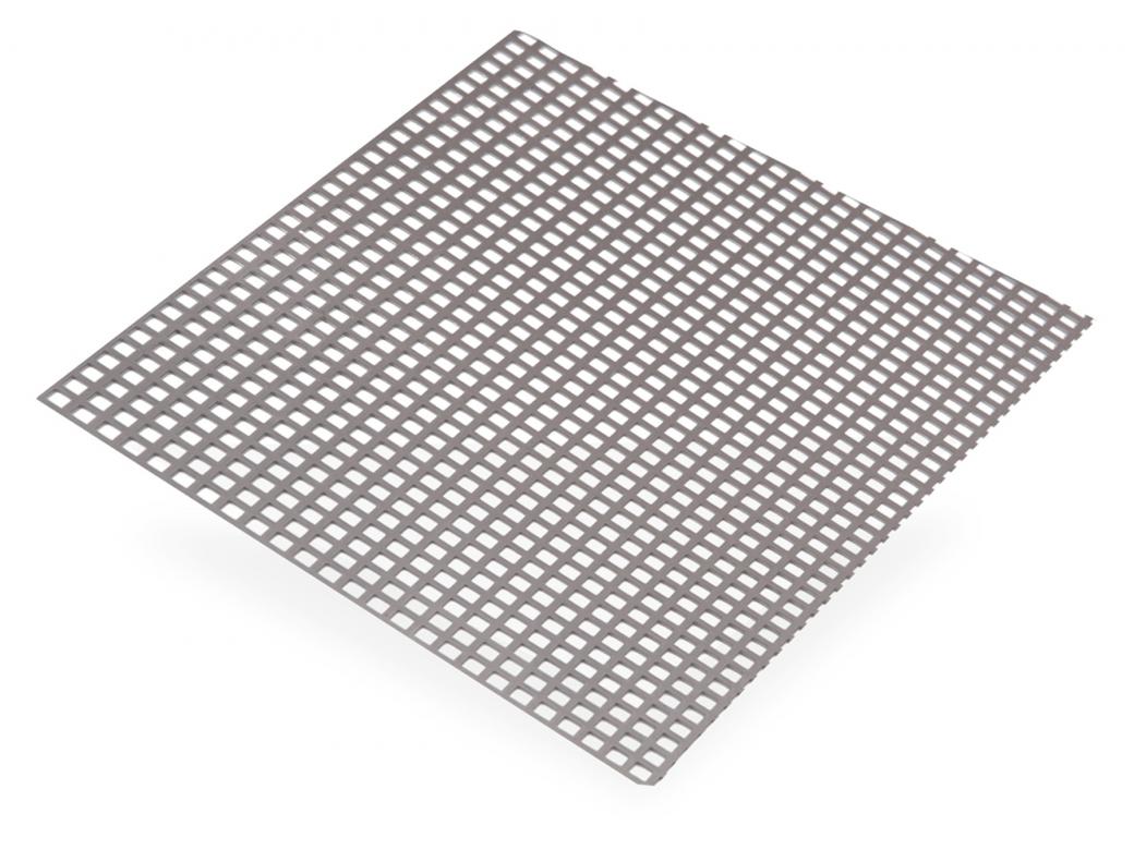 Panneau en acier trous perforé carré 5.5mm 500x250mm