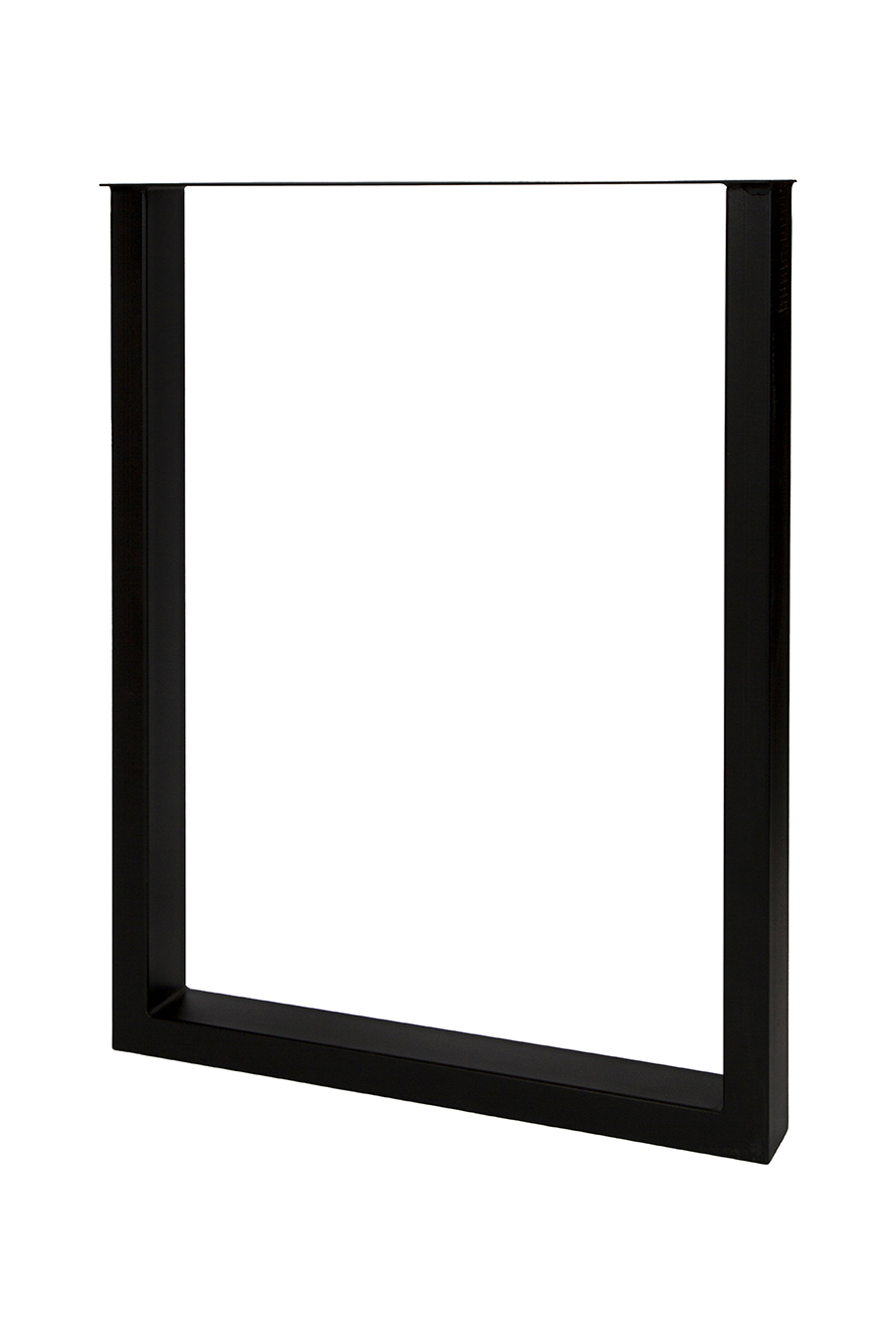 Tafelpoot Alu model U Elegant (3151) - H71cm B80cm - Profiel 40x100mm Zwart