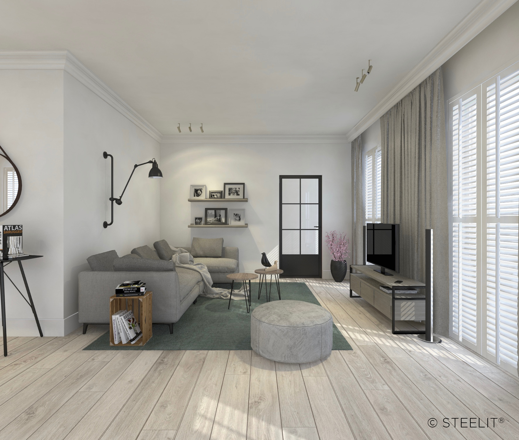 Steelit porte en acier Duo Classic6 2014x1736mm