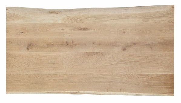 Blad Zitbank Rustiek Eiken met boomkanten 40mm L220x45cm