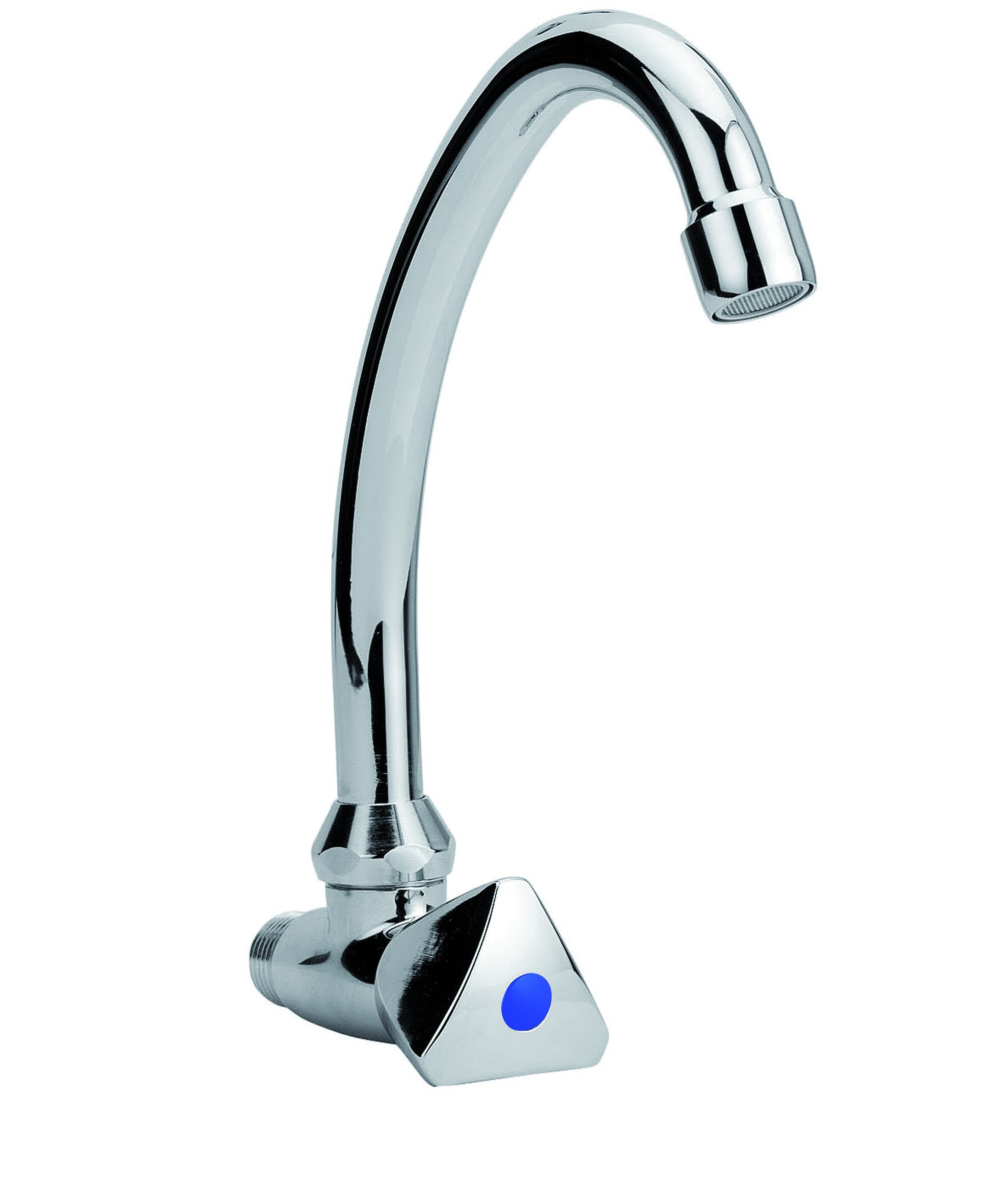 Aquatrends Como koudwater muurkraan met HU145 uitloop chroom