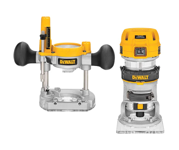 DeWalt 900W inval-/bovenfrees met verwisselbare zool 8mm