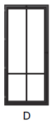 Steel D'ors Project modèle D Sur mesure (max. 260x100cm) Noir