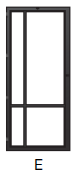 Steel D'ors Project modèle E Sur mesure (max. 240x100cm) Noir