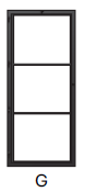 Steel D'ors Project model G Maatwerk (max. 240x100cm) Zwart