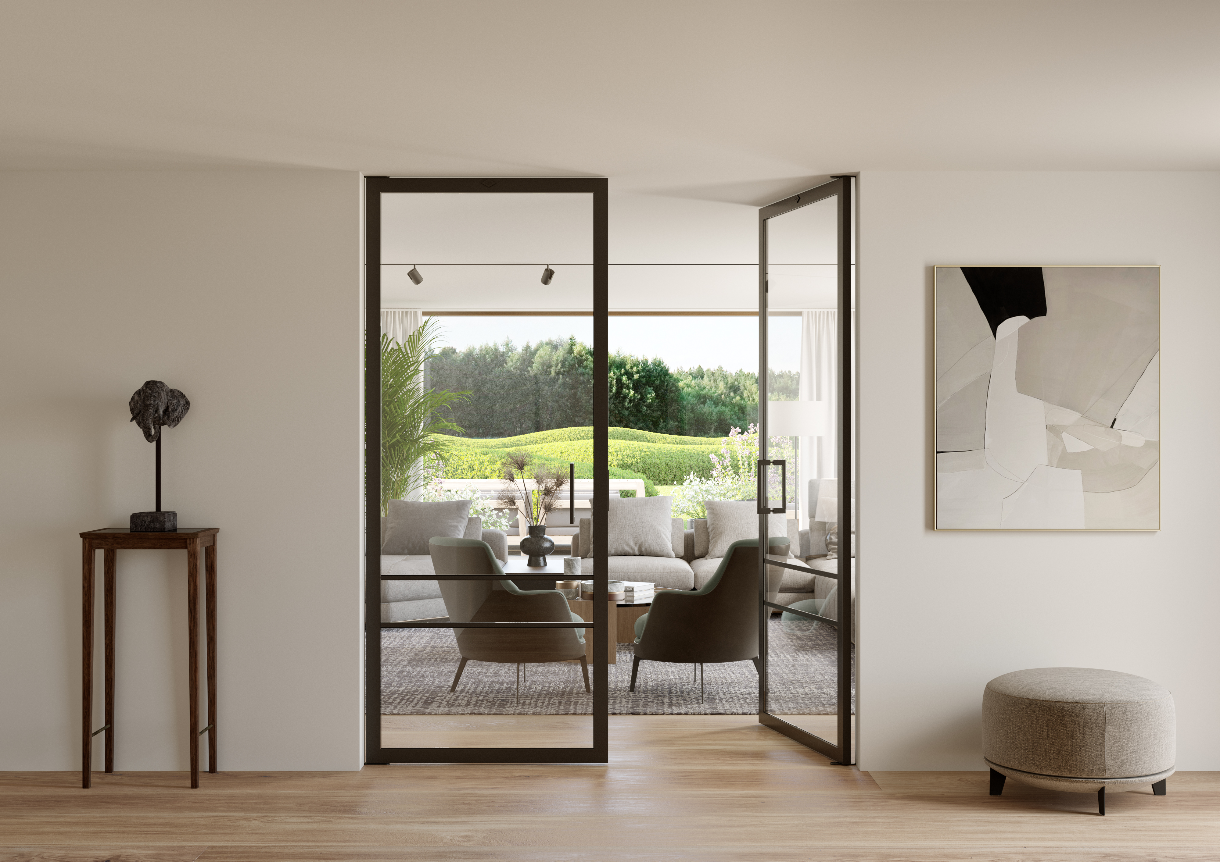 Steelit Slide stalen schuifdeur Modern 3 duo 2095x1914mm