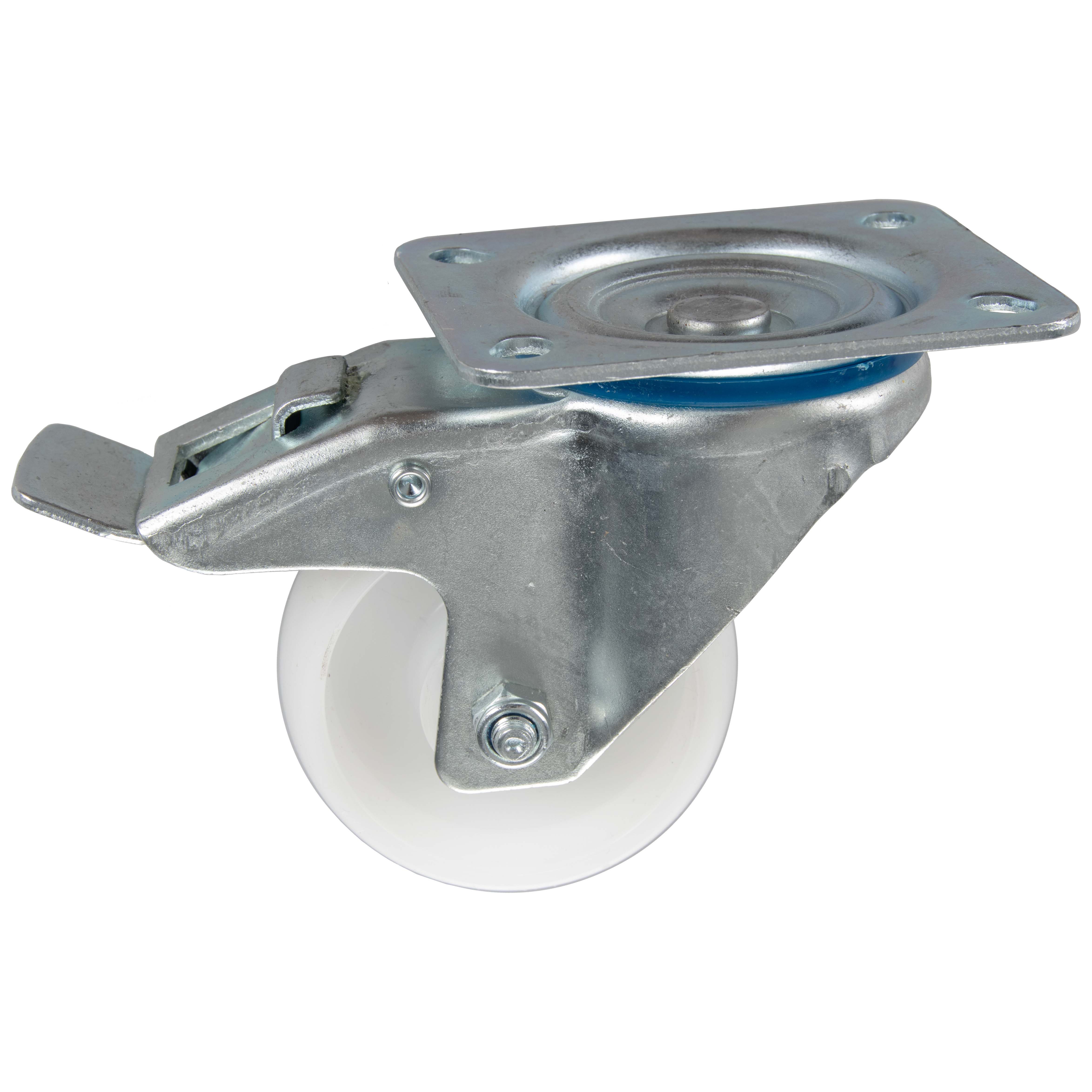 Roulette PP pivotante Ø80mm avec frein