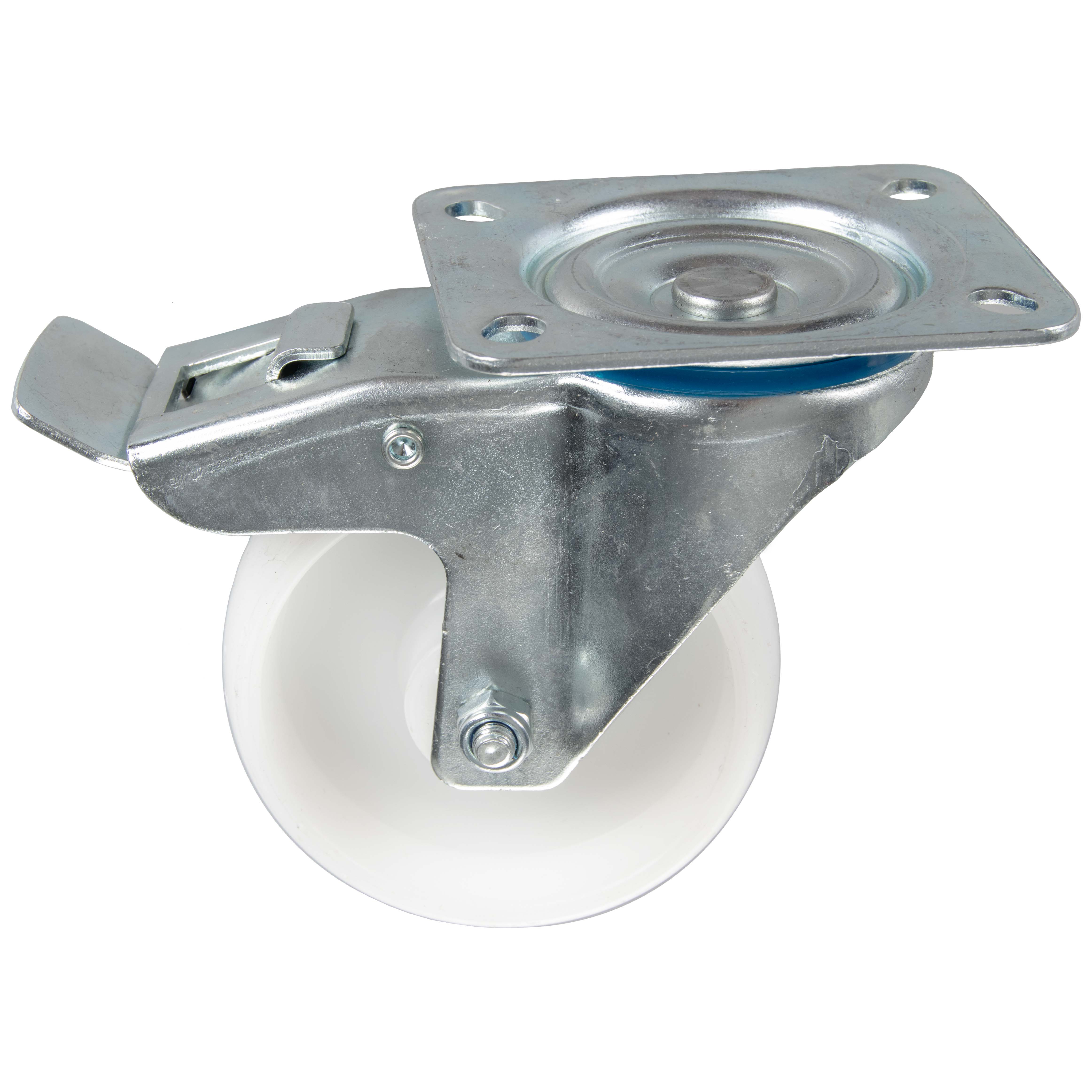 Roulette pivotante PP Ø100mm avec frein