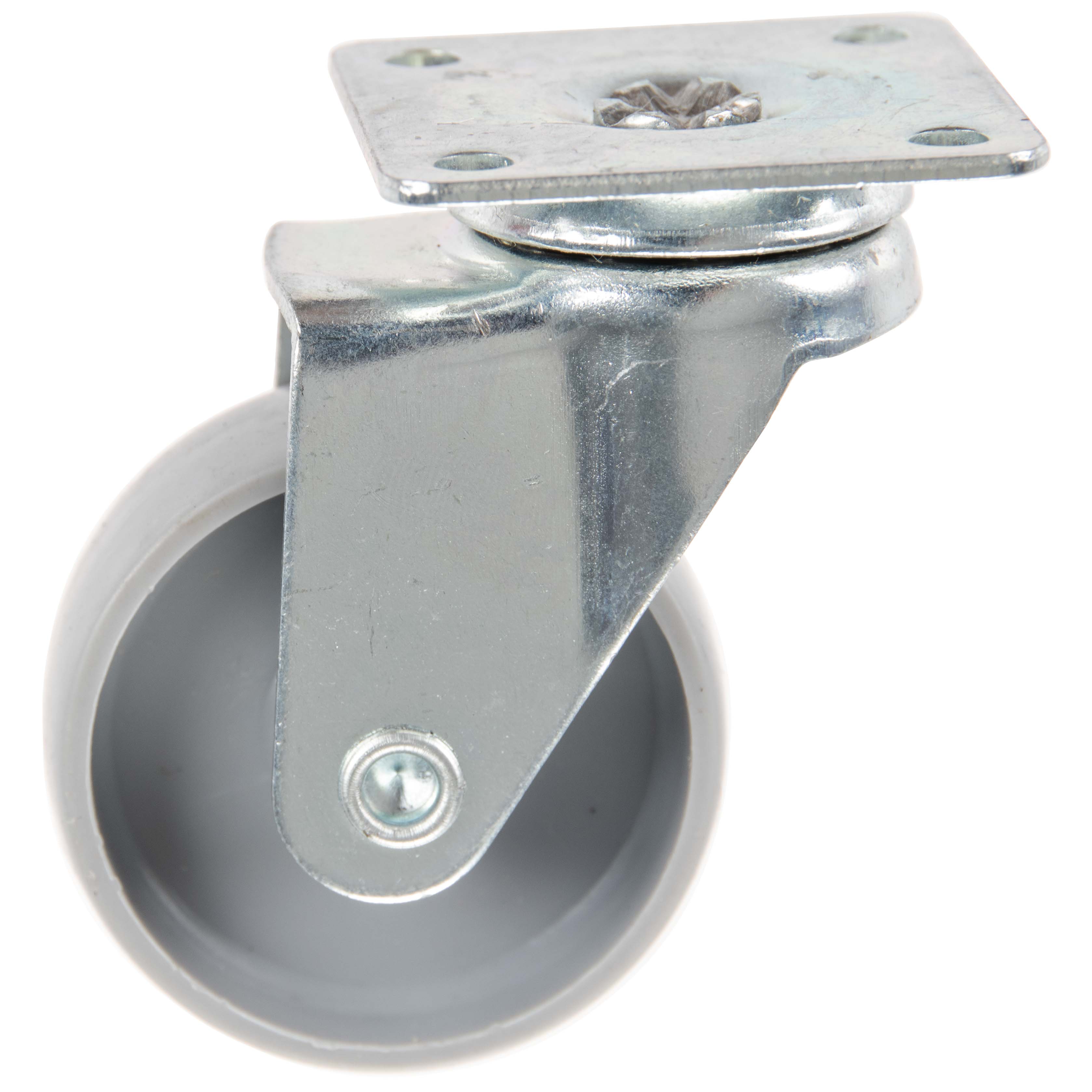 Roulette meuble pivotante PP Ø45mm
