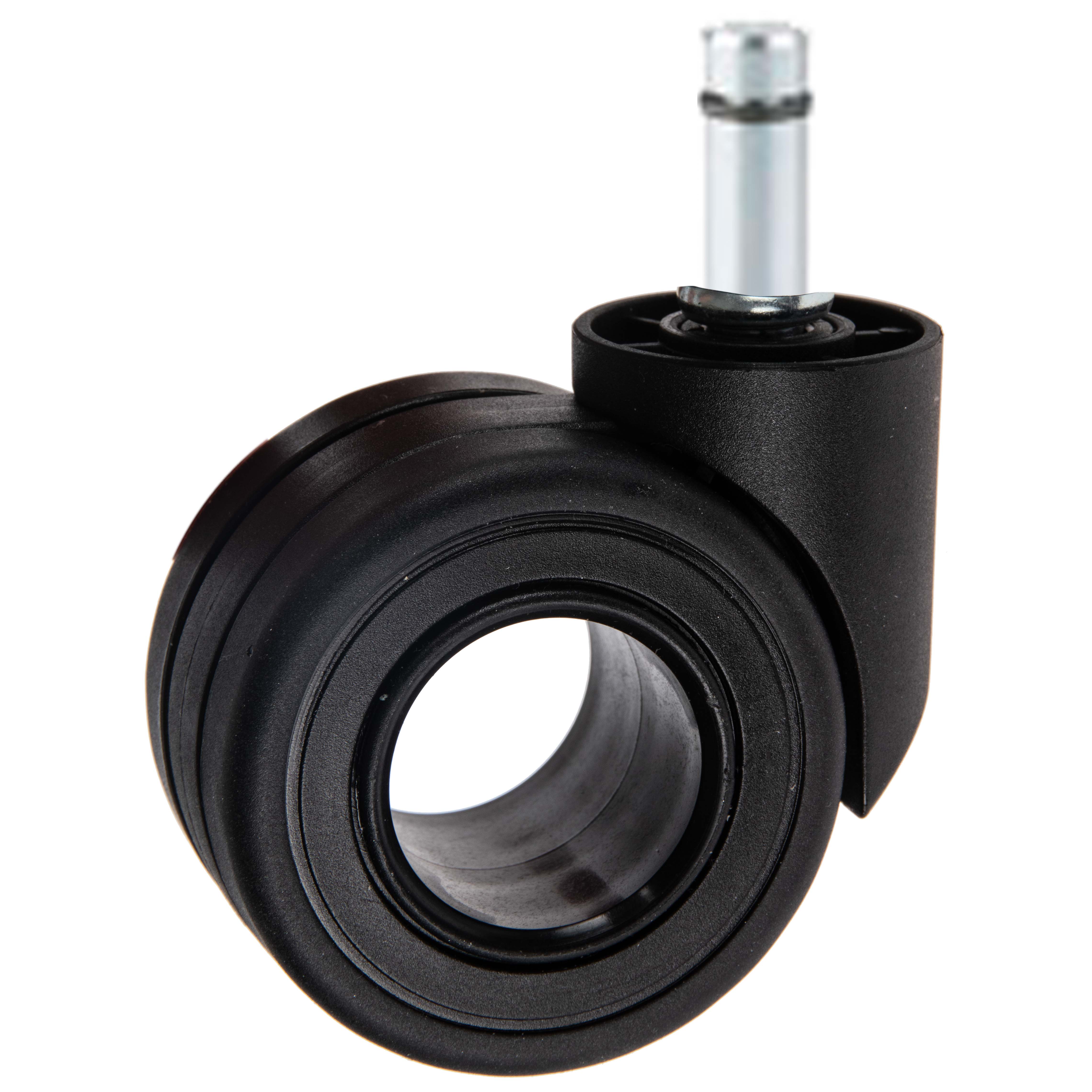 Roulette chaise TPE Ø65mm sur tige avec frein