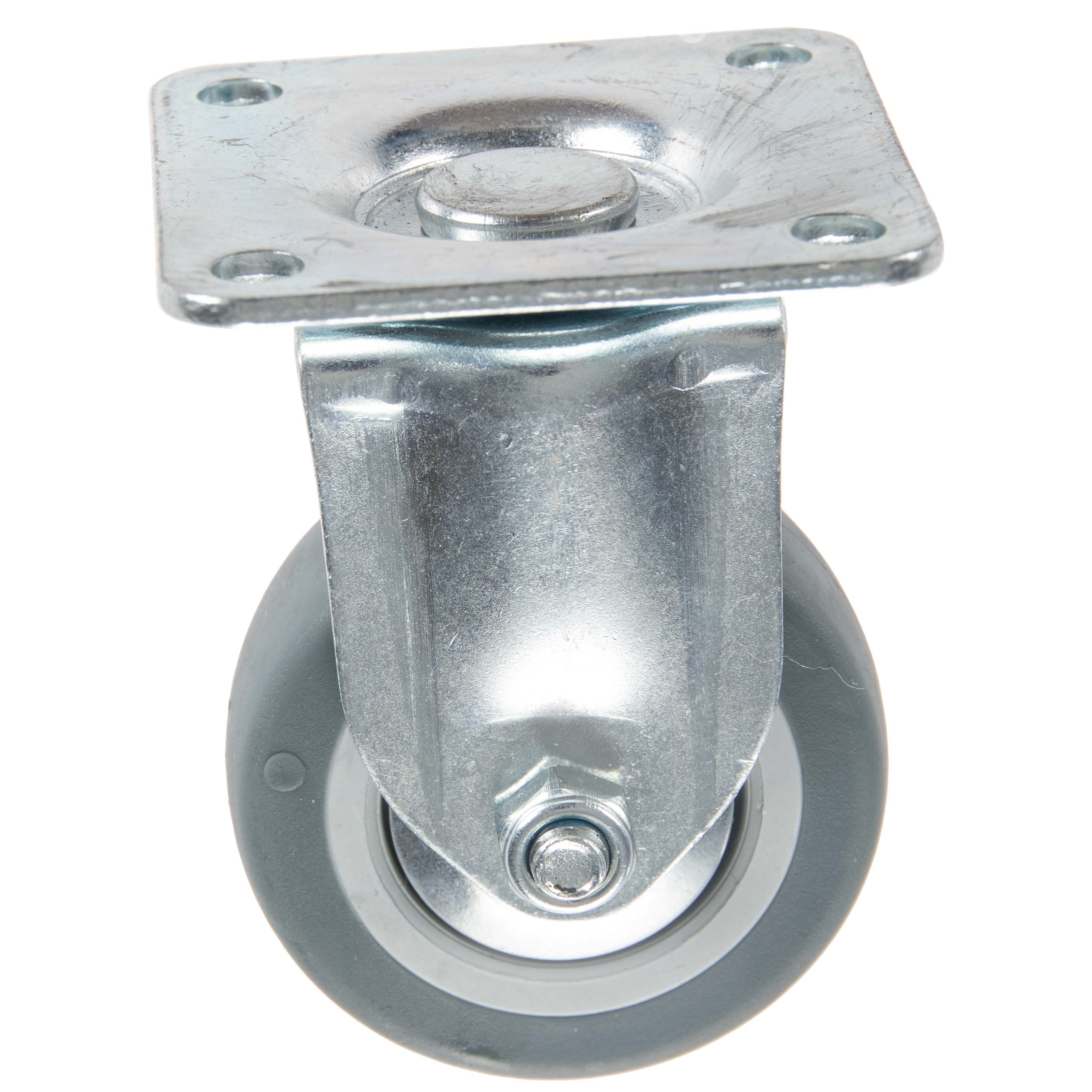 Roulette TPE  Ø50mm fixe avec pare fils