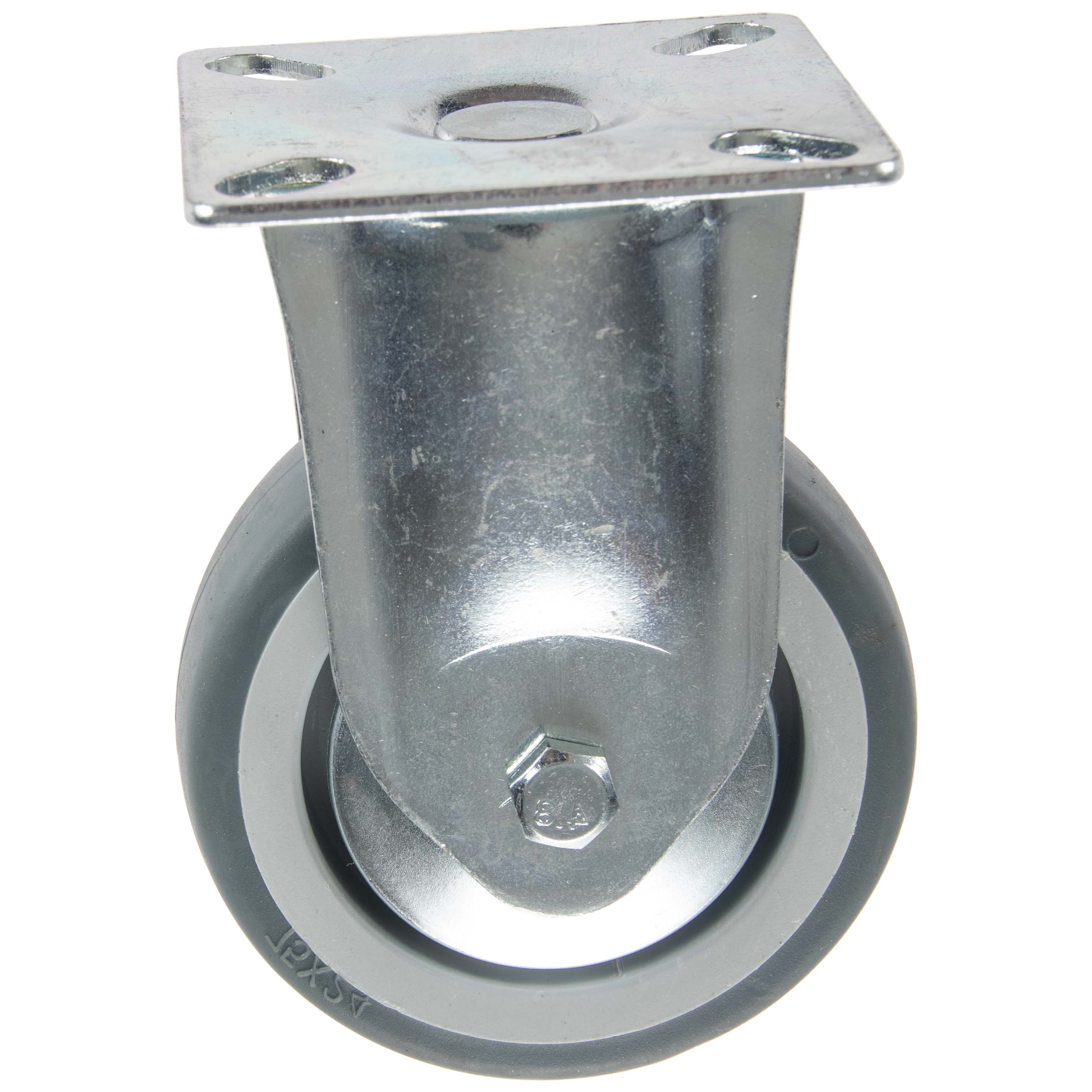 Roulette TPE  Ø75mm fixe avec pare fils