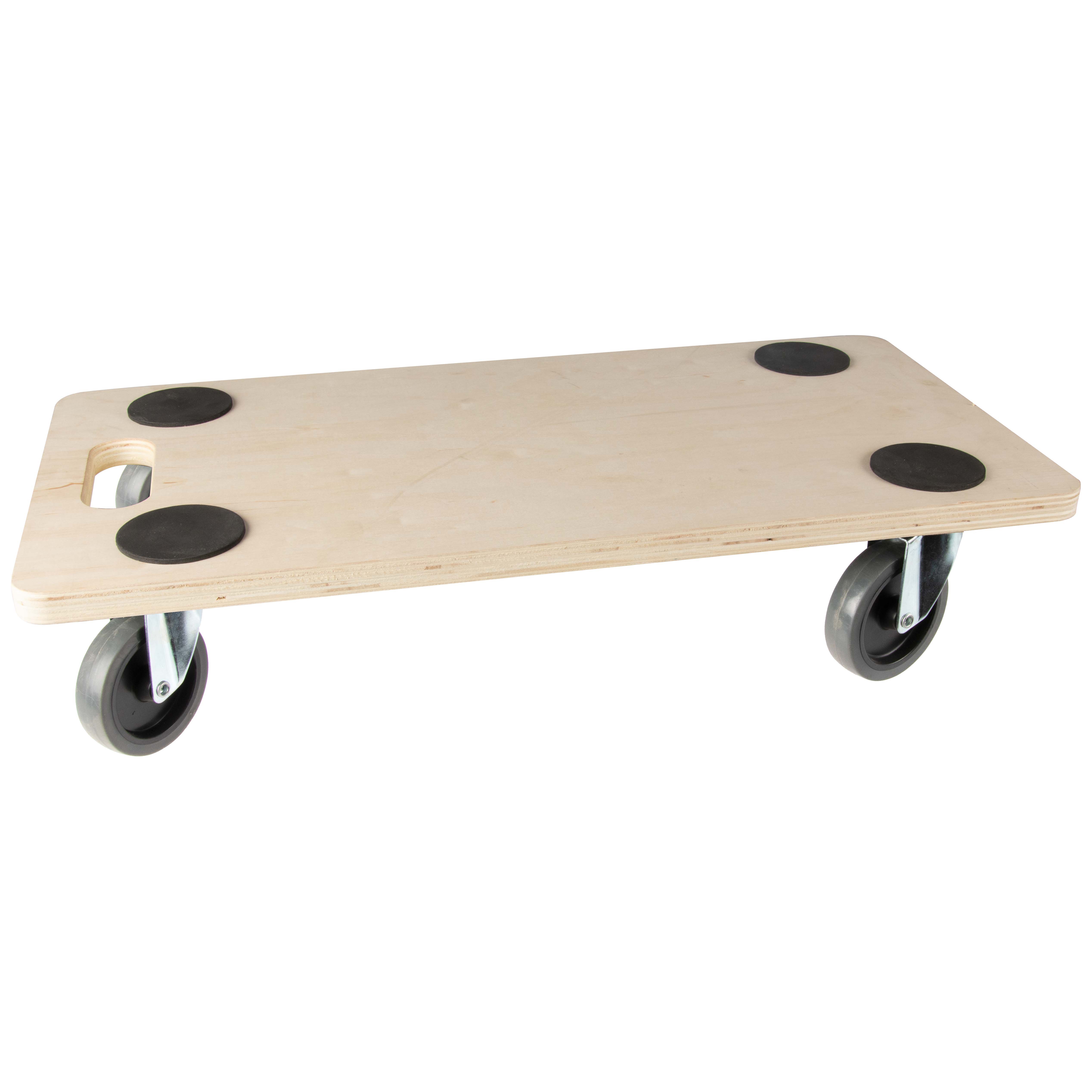 Transportplank basic plus 58x29mm met wielen Ø75mm TPE - 200kg