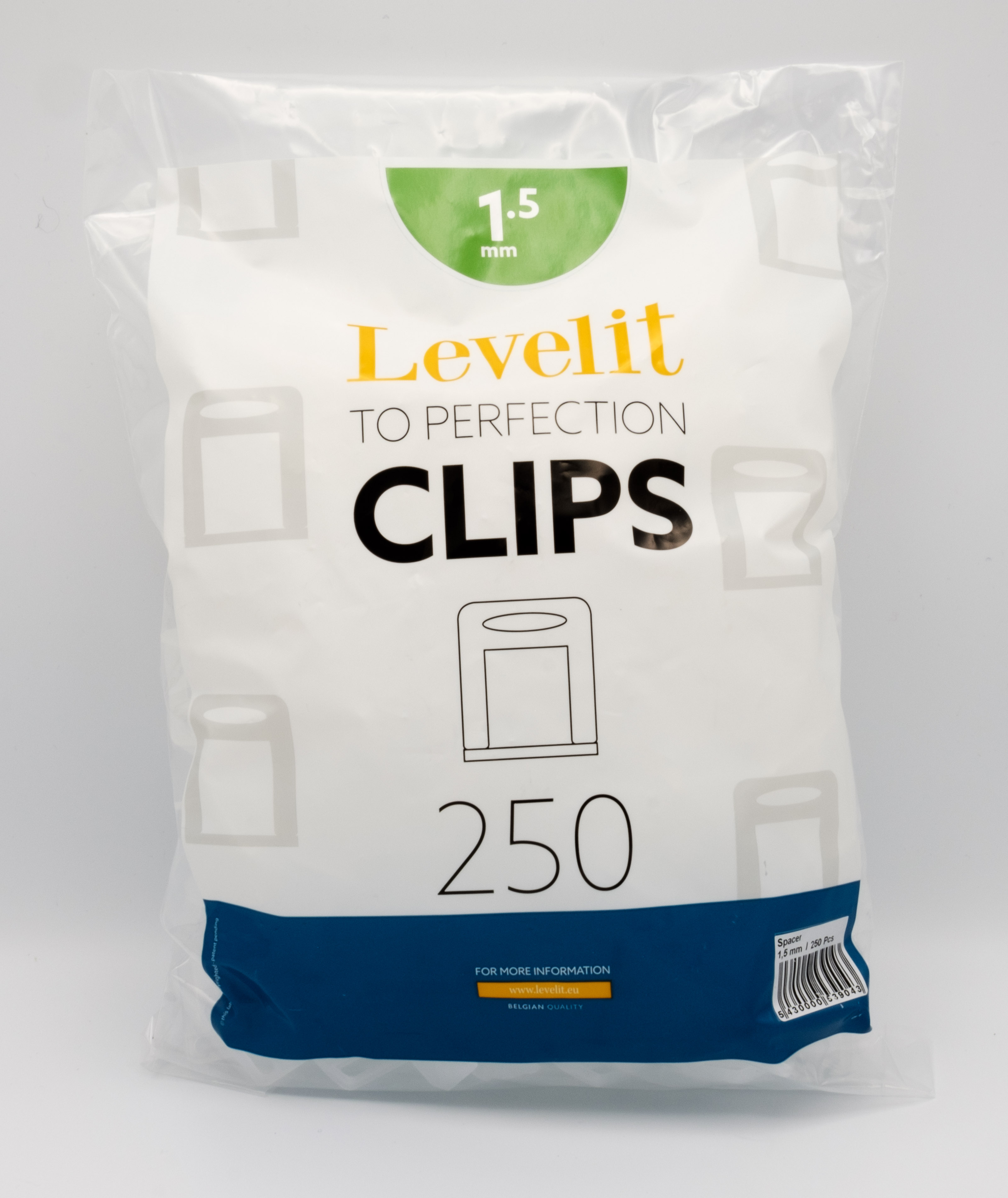 Levelit spacer clips 1.5mm 250pcs