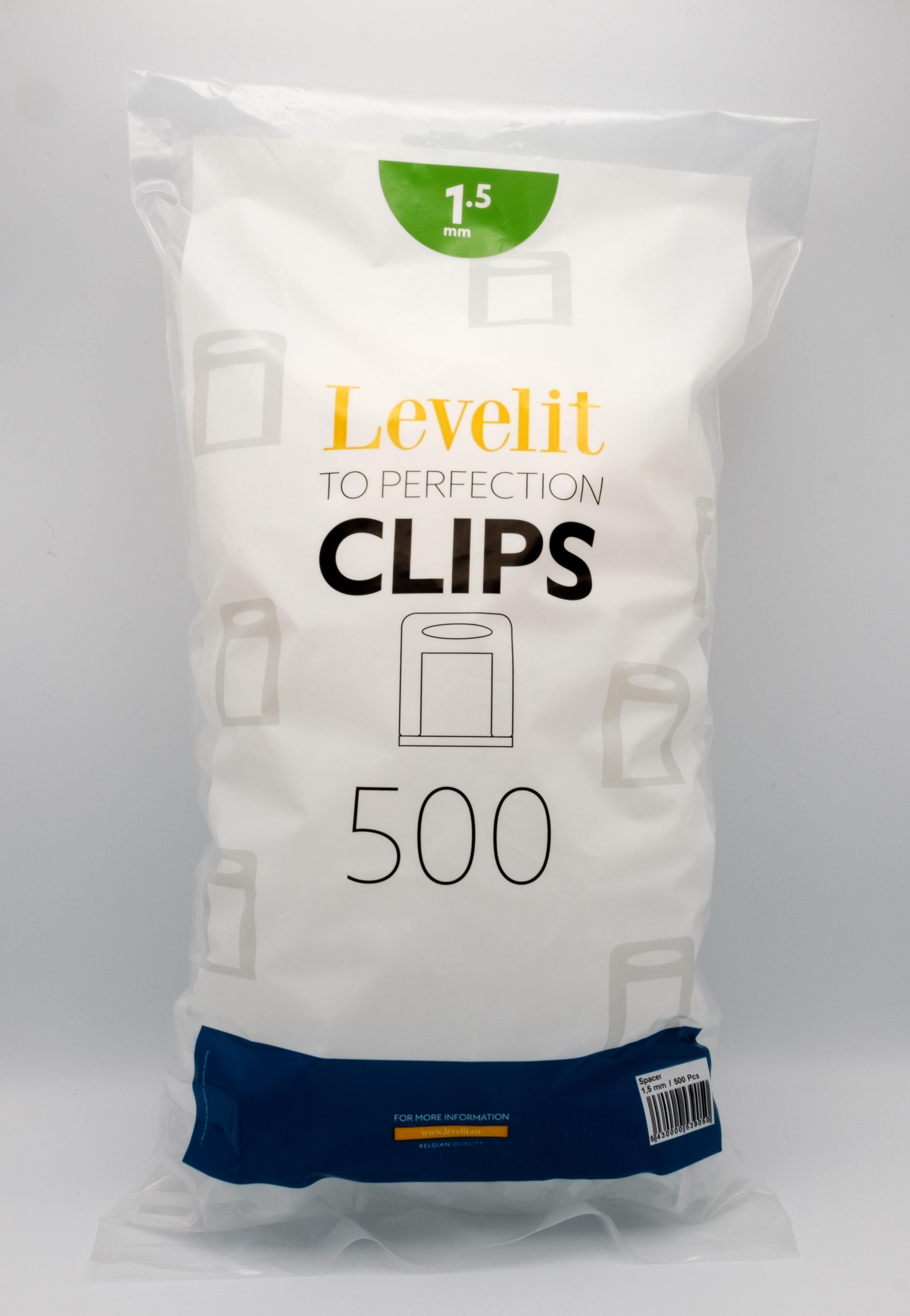 Levelit spacer clips 1.5mm 500pcs
