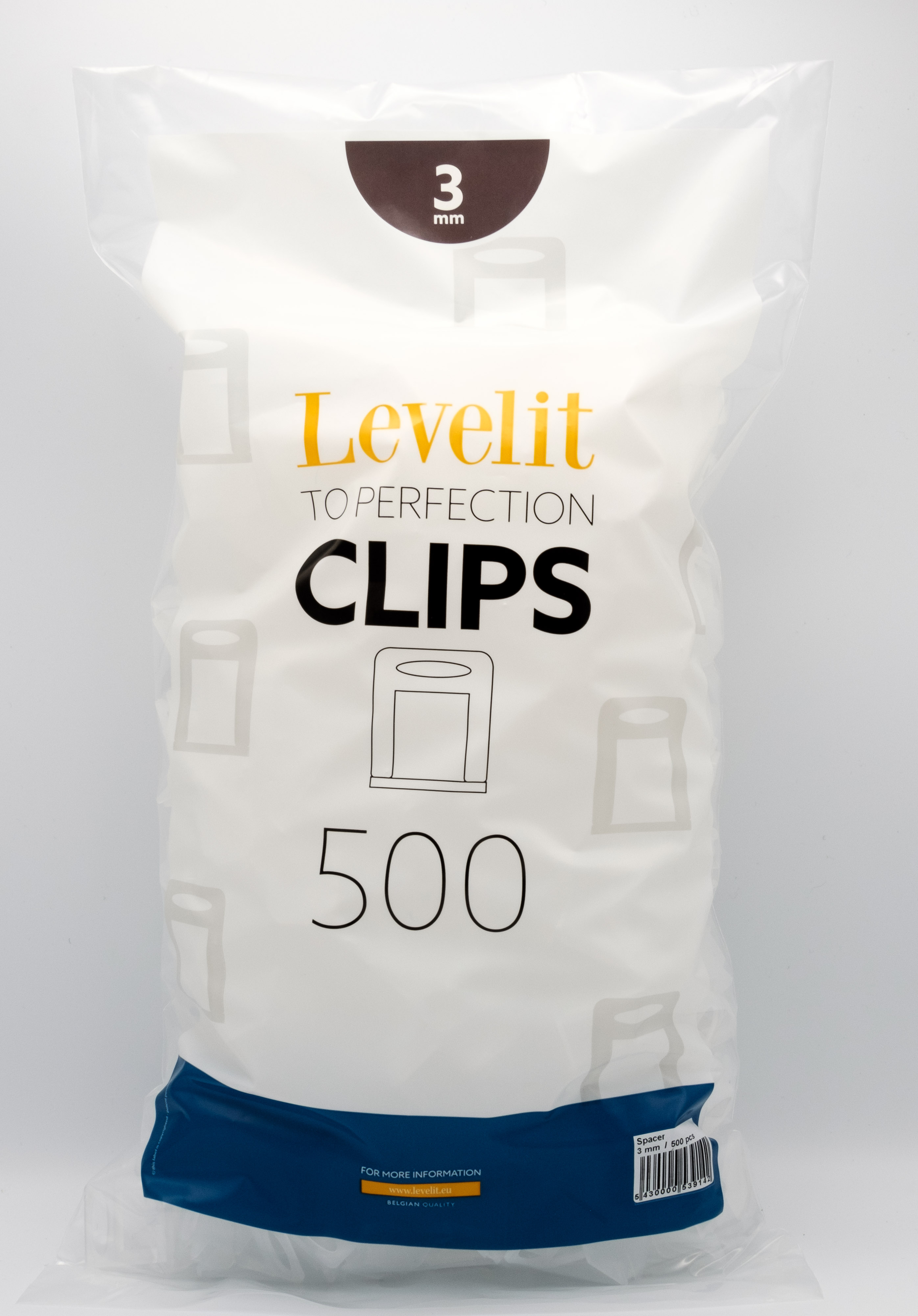 Levelit spacerclips 3mm 500pcs