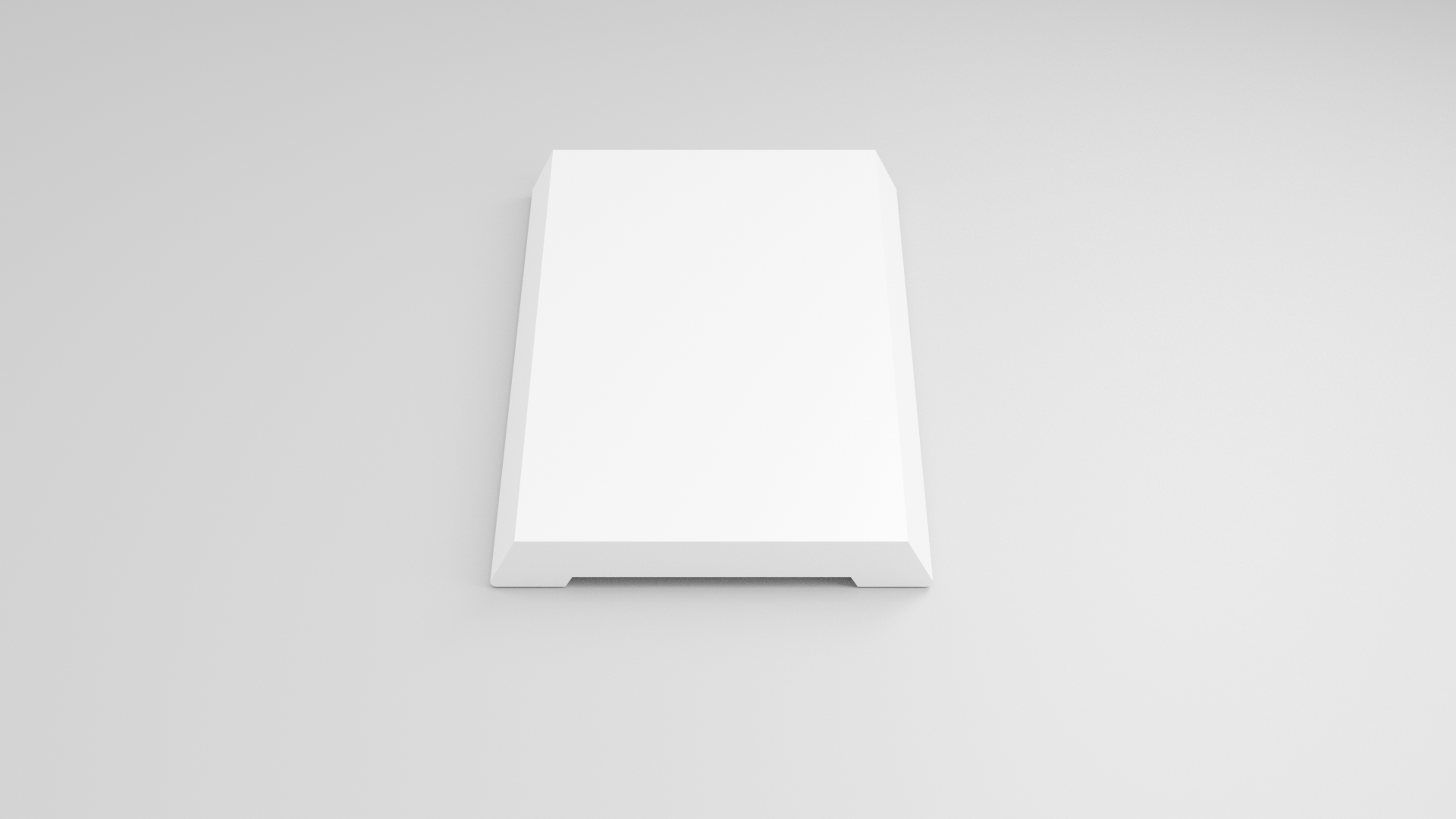 Deurlijst trapezium 12x90mm wit geprimed 2.45m