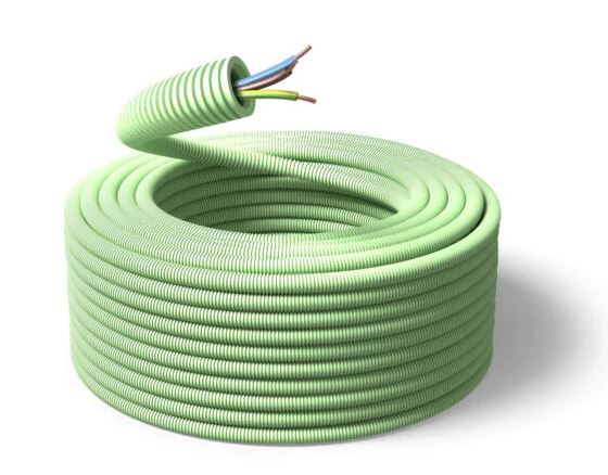 Voorbedrade buis CCA groen 16mm 3G1.5 25m Halogeenvrij