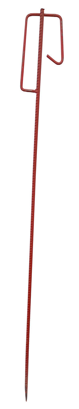 Metalen stang voor afbakennet 1250x13mm