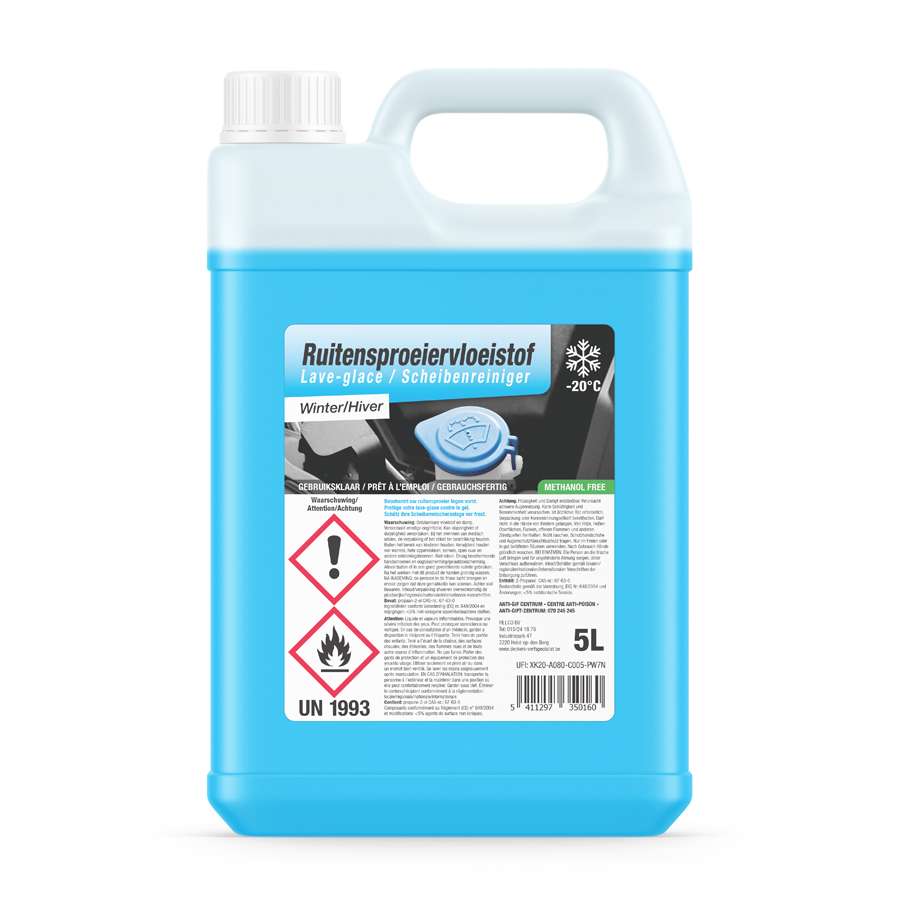 Liquide lave-glace 5L -20 ° C Sans méthanol