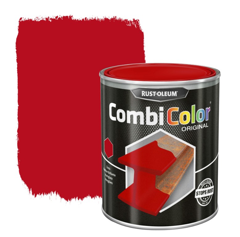 Rust-oleum laque peinture métal brillant 0,75l rouge signalisation