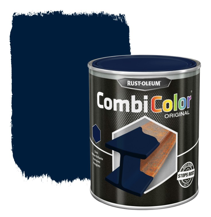 Rust-oleum laque peinture métal brillant 0,75l bleu acier