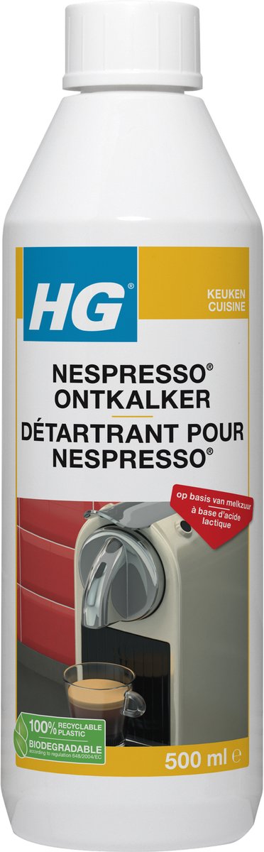 Détartrant pour machines Nespresso HG 500 ml